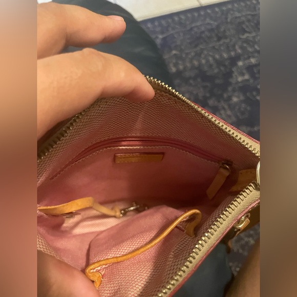 Dooney & Bourke Brown and Gray Vintage Crossbody Bag Purse - Picture 11 of 12